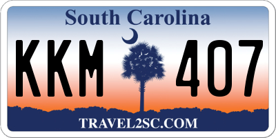 SC license plate KKM407