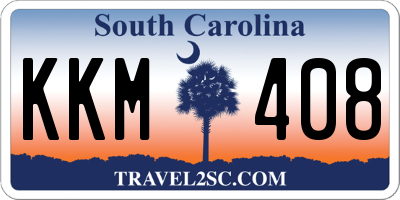 SC license plate KKM408