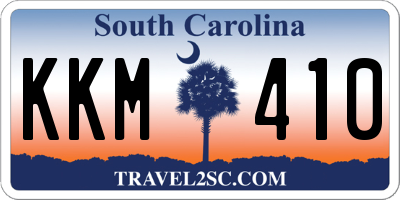 SC license plate KKM410