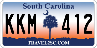 SC license plate KKM412