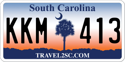 SC license plate KKM413