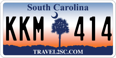 SC license plate KKM414