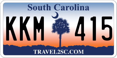 SC license plate KKM415