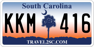 SC license plate KKM416