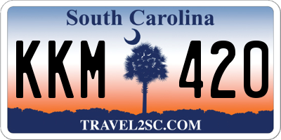 SC license plate KKM420
