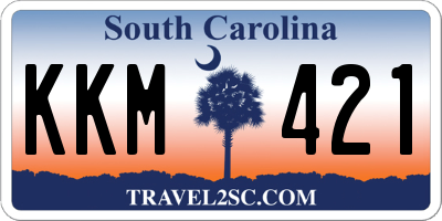 SC license plate KKM421