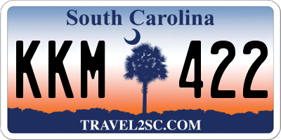 SC license plate KKM422