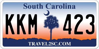 SC license plate KKM423