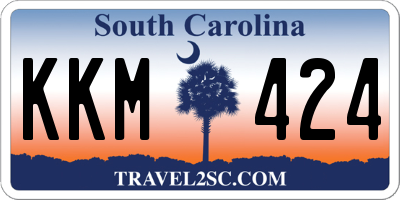SC license plate KKM424