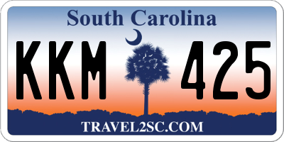 SC license plate KKM425