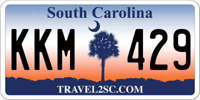 SC license plate KKM429