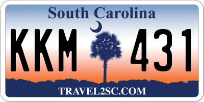 SC license plate KKM431