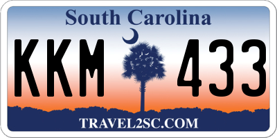 SC license plate KKM433