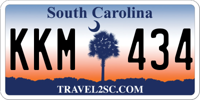 SC license plate KKM434