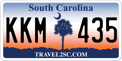 SC license plate KKM435