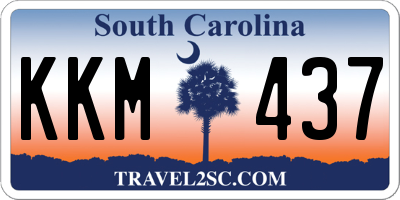 SC license plate KKM437