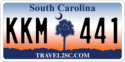 SC license plate KKM441