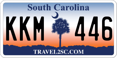 SC license plate KKM446