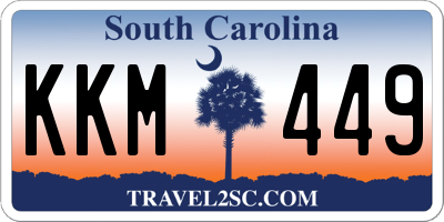 SC license plate KKM449