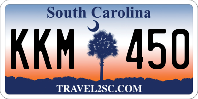 SC license plate KKM450