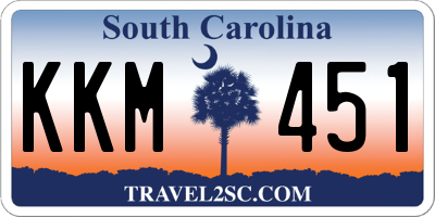 SC license plate KKM451