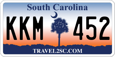 SC license plate KKM452
