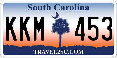 SC license plate KKM453