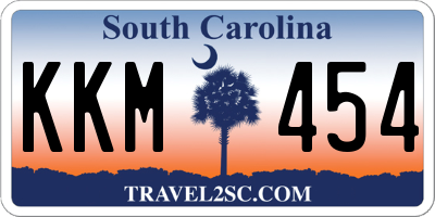 SC license plate KKM454