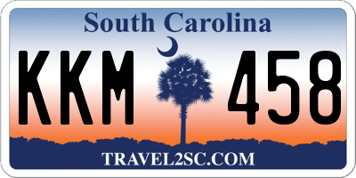 SC license plate KKM458