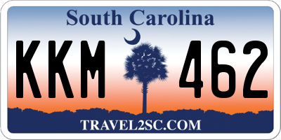 SC license plate KKM462