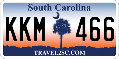 SC license plate KKM466