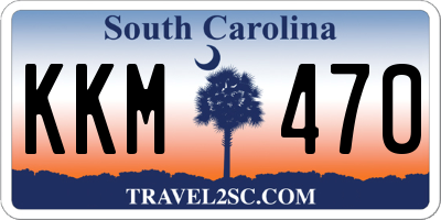 SC license plate KKM470