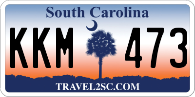 SC license plate KKM473