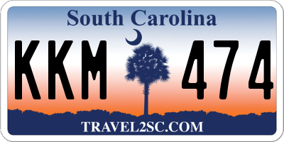 SC license plate KKM474