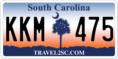 SC license plate KKM475