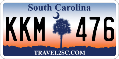 SC license plate KKM476