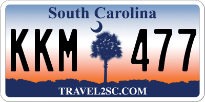 SC license plate KKM477