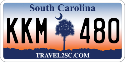 SC license plate KKM480