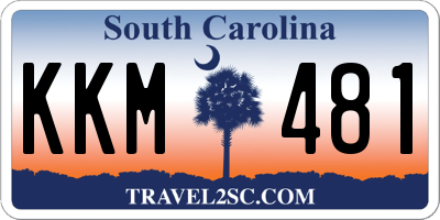 SC license plate KKM481