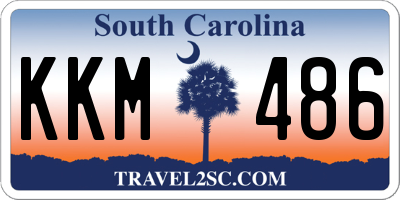 SC license plate KKM486