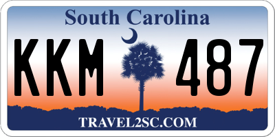 SC license plate KKM487