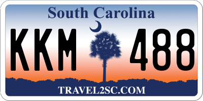 SC license plate KKM488
