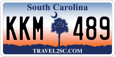SC license plate KKM489