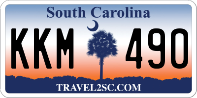 SC license plate KKM490