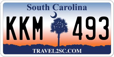 SC license plate KKM493