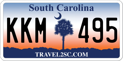 SC license plate KKM495