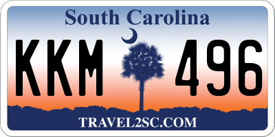 SC license plate KKM496