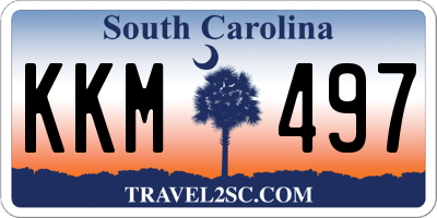 SC license plate KKM497