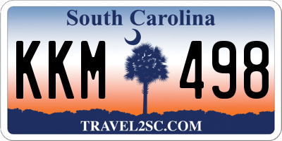 SC license plate KKM498