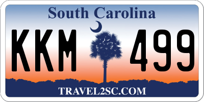 SC license plate KKM499